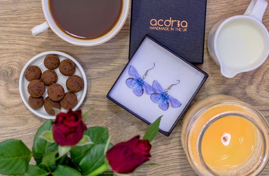 Common Blue Butterfly Jewellery. Earrings