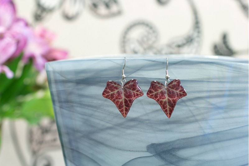 Autumn ivy earrings