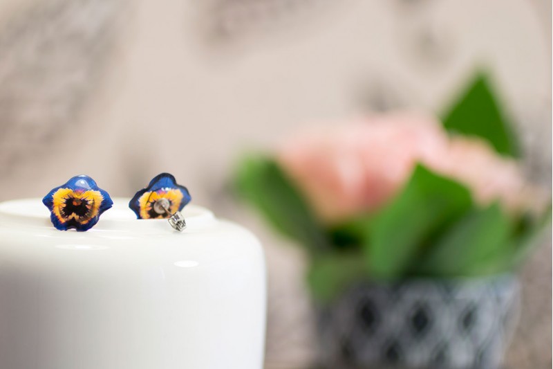 Pansy Stud Earrings  