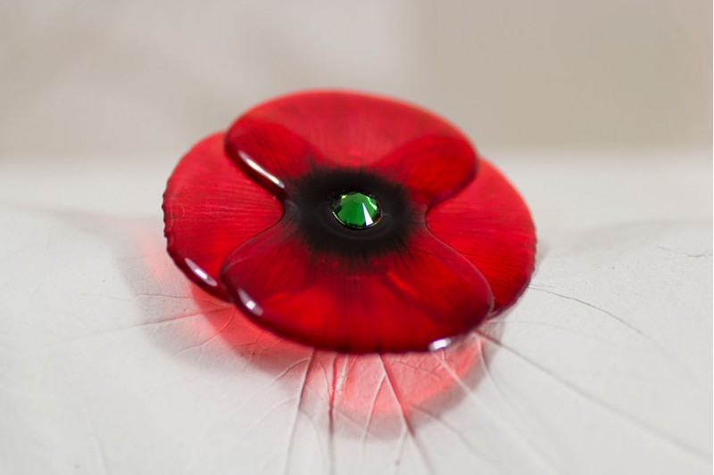 Poppy brooch