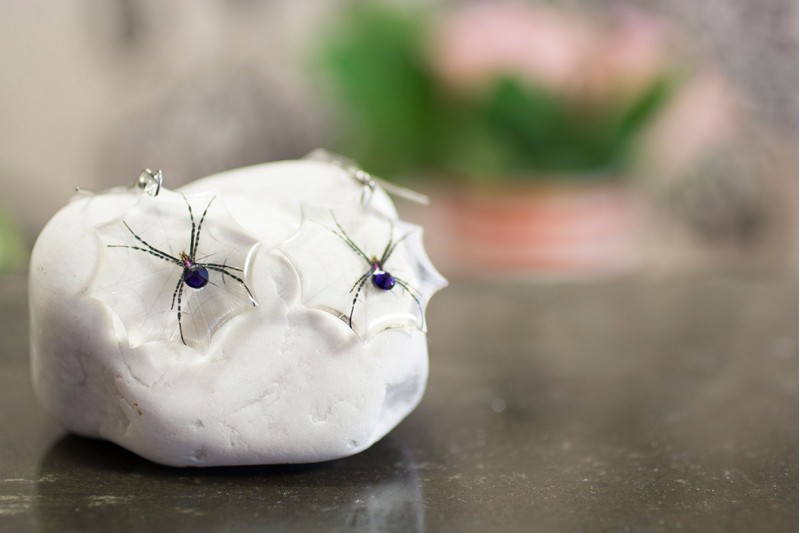 Spider earrings